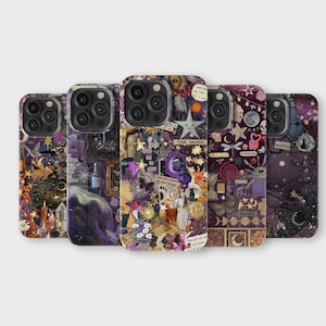Whimsigoth Phone Case Gothic Aesthetic Collage Phone Cover for iPhone 16 Pro Max 15 14 13 12 11 X 8 7 Samsung S25 Ultra S24 S23 S22 S21 S20