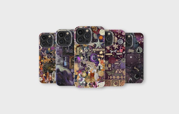 Whimsigoth Phone Case Gothic Aesthetic Collage Phone Cover for iPhone 17 Pro Max 16 15 14 13 12 11 X 8 7 Samsung S26 Ultra S25 S24 S23 S22
