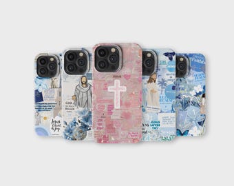 Bibel Vers Handyhülle Christian Jesus Christus Handyhülle für iPhone 16 Pro Max 15 14 13 12 11 X 8 7 Samsung S25 Ultra S24 S23 S22 S21 S20