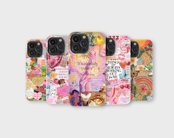 Affirmation Phone Case for iPhone Samsung – Positive Quotes Collage Self Love Cover