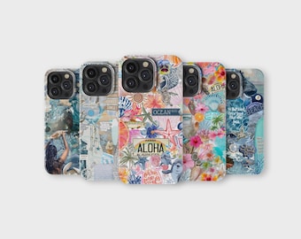 Capa de celular praiana Summer Sea Beach Lovers para iPhone 16 Pro Max 15 14 13 12 11 X 8 7 Samsung S25 Ultra S24 S23 S22 S21 S20 FE A16 A56