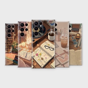 Book Lover Phone Case Cozy Reading Phone Cover for Samsung S25 Ultra S24 S23 S22 S21 S20 FE S10 S9 S8 S7 Note 20 10 9 A56 A36 A26 A16 A06