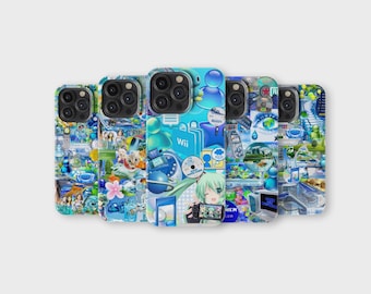 Capa de celular Frutiger Aero com estética retrô para iPhone 16 Pro Max 15 14 13 12 11 X 8 7 Samsung S25 Ultra S24 S23 S22 S21 S20 FE A16