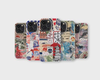 Japanese Mood Board Phone Case Cute Aesthetic Japanese Cover for iPhone 16 Pro Max 15 14 13 12 11 X 8 7 Samsung S25 Ultra S24 S23 S22 S21