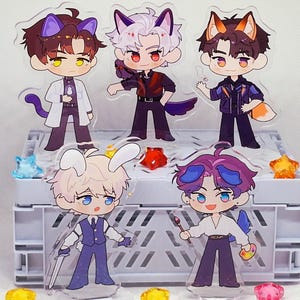Love and DeepSpace Chibi Standees - Zayne Xavier Rafayel Sylus