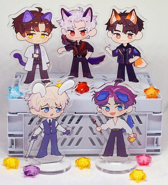 Love and Deepspace Chibi Standees - Zayne Xavier Rafayel Sylus - Etsy