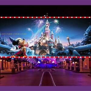 DISNEYLAND PARIS Printable Disneyland Ticket Template Editable Gift ...
