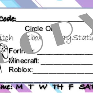 Gamer Tag Informationskarten