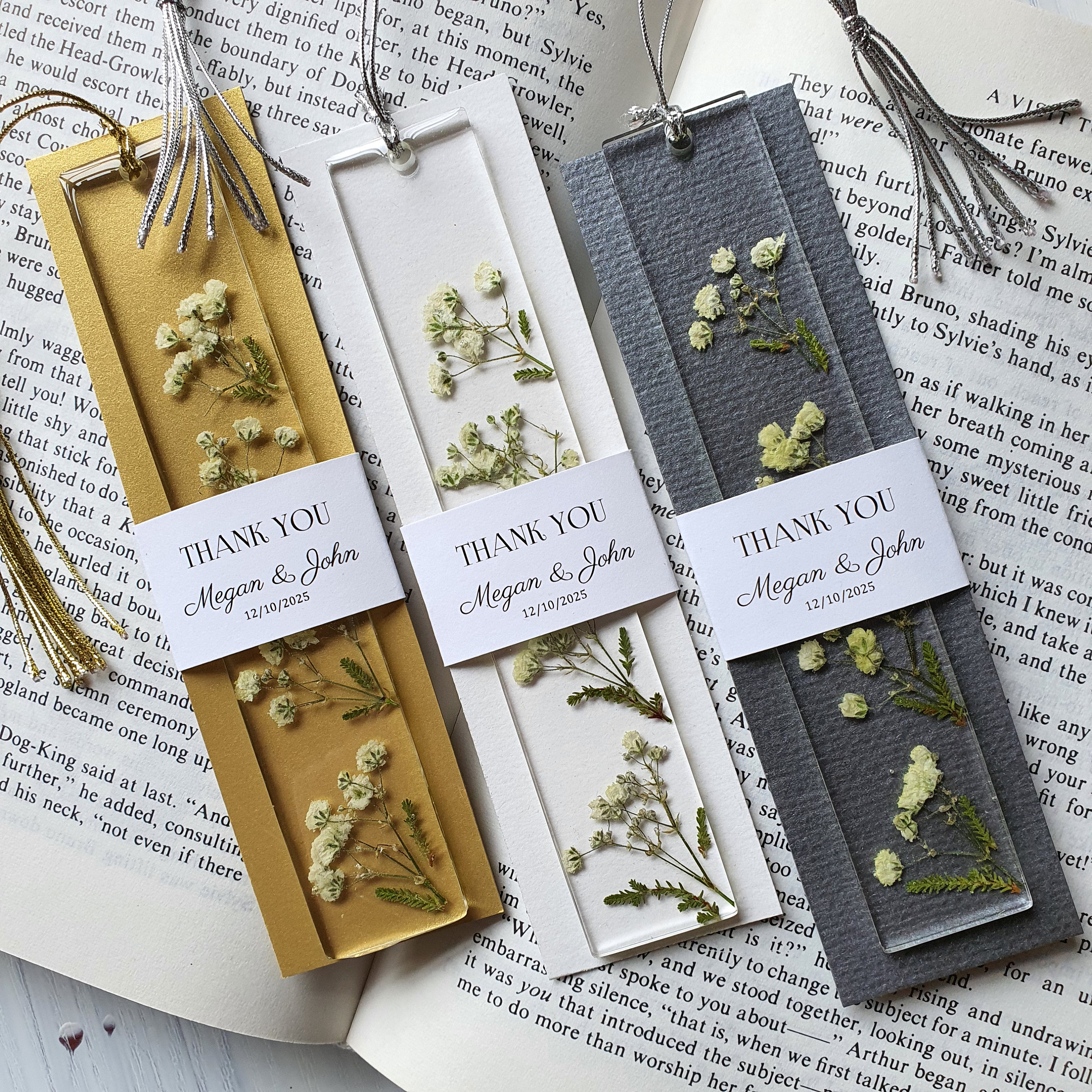 50Pcs Resin Bookmark Holder Kraft Bookmark Sleeves DIY Bookmarks Display  Cards for Bookmark Wrapping Packaging Party Favor Gift