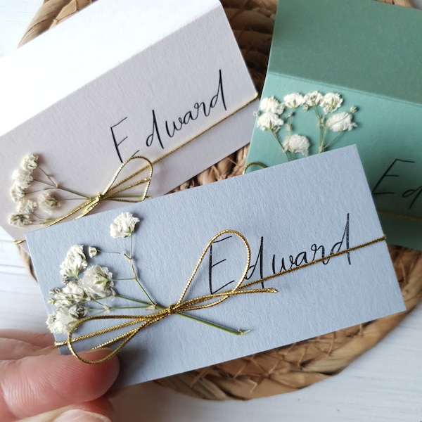 Marque place mariage. Marque place. Marque-places de mariage. Cartes de visite.