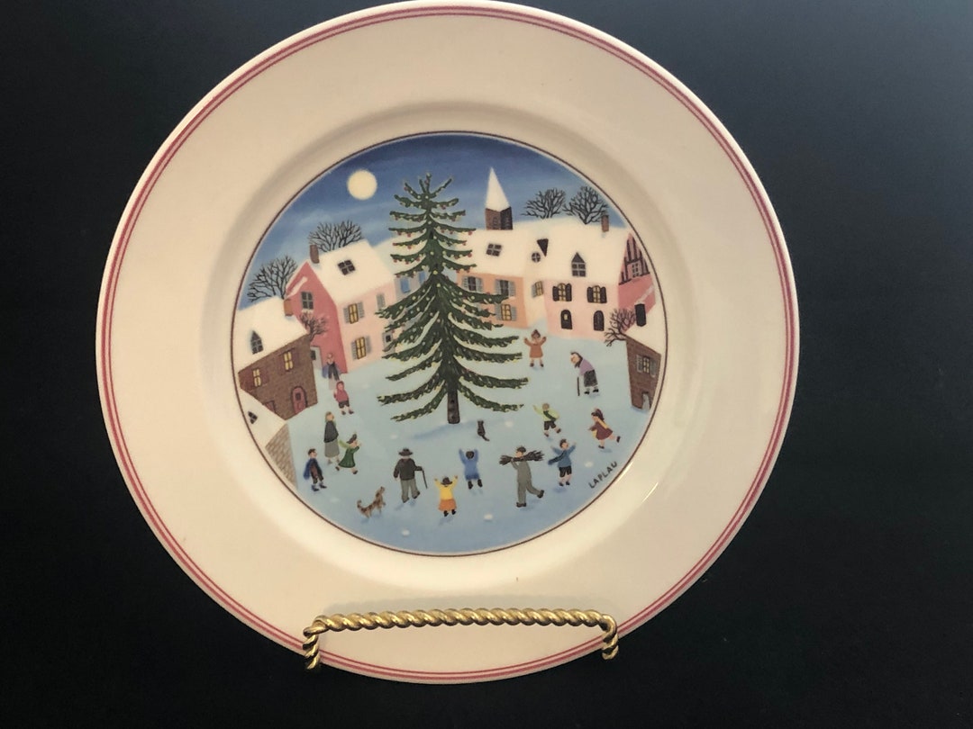 Vintage Villeroy & Boch Naif Christmas Salad Plate Etsy