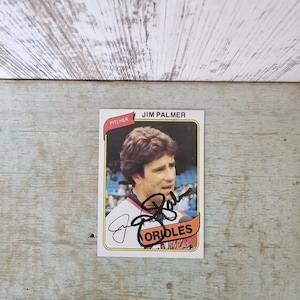 Jim Palmer 1980 Topps Hand Signed Autograph Baltimore Orioles MLB #590 Pitcher