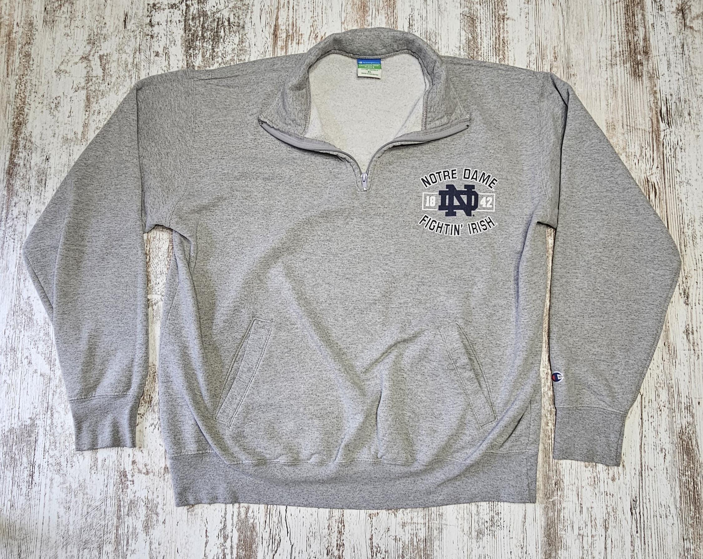 Grey Zip Sweatshirt Vintage - Etsy