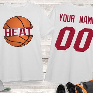 Heat Basketball Shirt, Custom Basketball Shirt, Game Day Shirt Basketball Mom Shirt Basketball Team Name Shirt Basketball Lover Gift