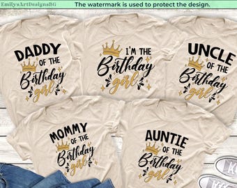 Custom Birthday Shirts: Matching Family Birthday Shirts, Birthday Girl Custom Shirts, Girl Birthday Party Shirts, Birthday Squad Shirts
