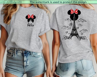 Benutzerdefinierte Disneyland Paris Shirt, Disneyland Familie Shirt, Disney Squad Shirt, Disney Eiffelturm Shirt, Disneyland Paris Passendes Shirt