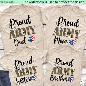 Proud Army Family Shirts, Proud Army Mom Shirt, Proud Army Dad Shirt, Personalized Military Shirts, Custom Army Family Shirt, USA Navy Shirt