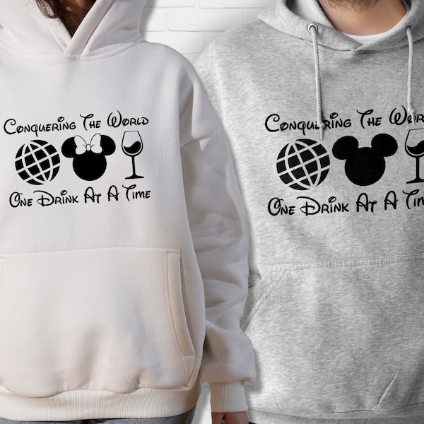Epcot One Drink At A Time SVG, Disney Cricut Files (Digital Download)