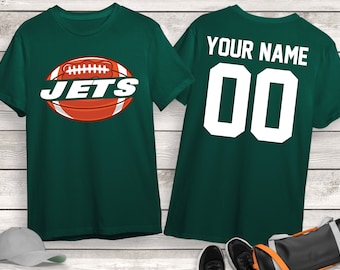 Maglia da calcio Jets, Maglia da calcio con nome personalizzato, Maglia da giorno della partita, Maglia da mamma di calcio, Maglia da tifoso di calcio, Maglia da papà di calcio