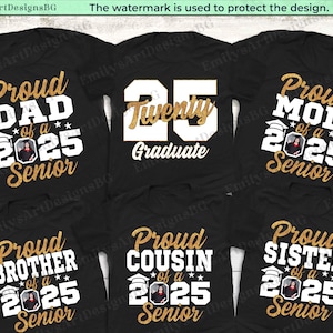 Personalized Proud Family Graduate Shirts, Senior 2025 Shirt, Graduation Shirts, Class of 2025 Shirt, Graduation Gift, Graduation 2025 Shirt