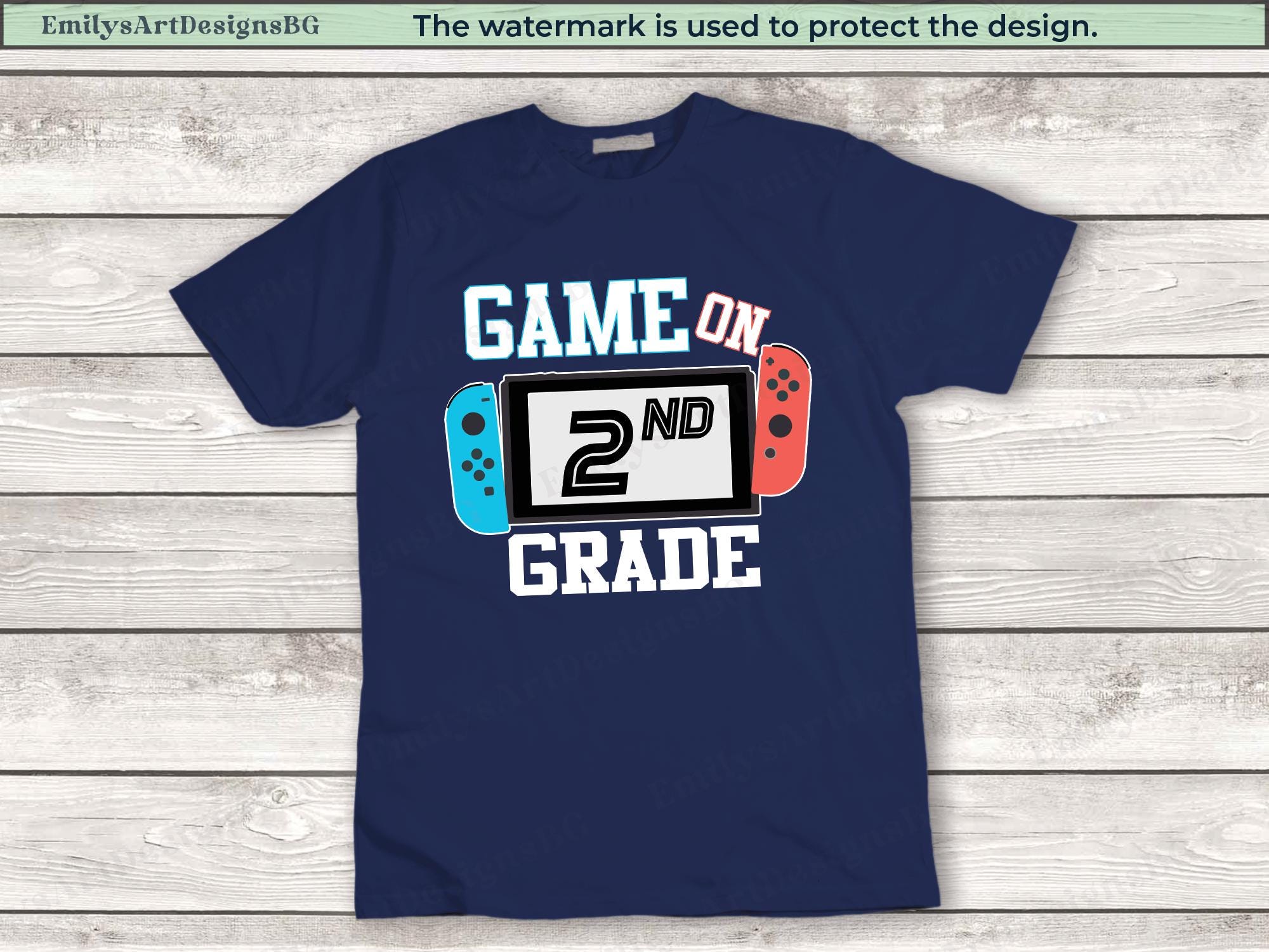 Game on 2nd Grade Shirt, Level 2nd Grade Unlocked, Gamer Back to