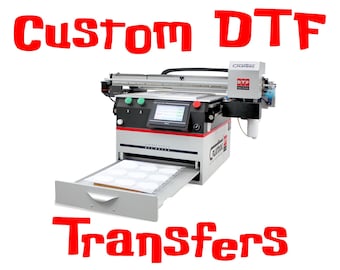 Custom DTF Transfers: Iron On Ready to Press