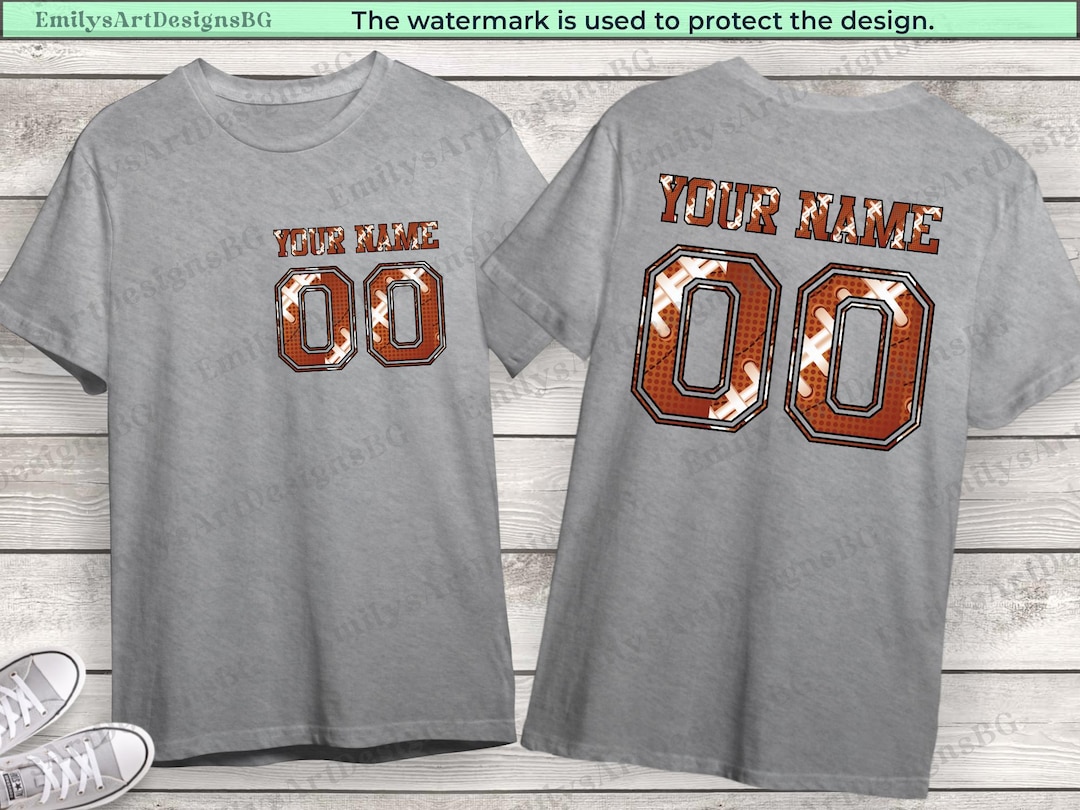 Aangepast voetbalshirt met naam en nummer: dubbelzijdig Game Day-T