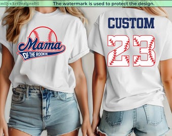 Rookie of The Birthday Shirt, Rookie Of The Year Baseball Shirts: Custom Baseball Family Shirts, Custom Baseball Shirts, Baseball Mama Shirt