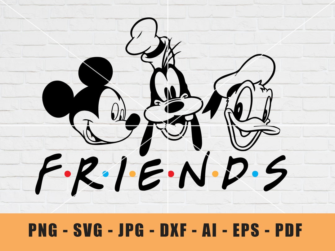 Mickey Goofy Donald Heads SVG Disney SVG SVG Files for - Etsy