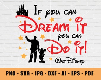 Walt Disney Quote SVG, Cricut Cut-bestand (digitale download)