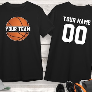 Personalized Basketball Shirt, Custom Basketball Shirt, Game Day Shirt Basketball Mom Shirt Basketball Team Name Shirt Basketball Lover Gift