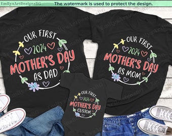 Camisetas familiares a juego para el primer Día de la Madre, Mamá y yo