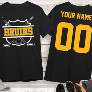 Bruins Hockey Team Shirt, Personalized Hockey Shirt, Custom Hockey Shirt, Game Day Shirt, Hockey Mom Shirt, Hockey Lover Gift