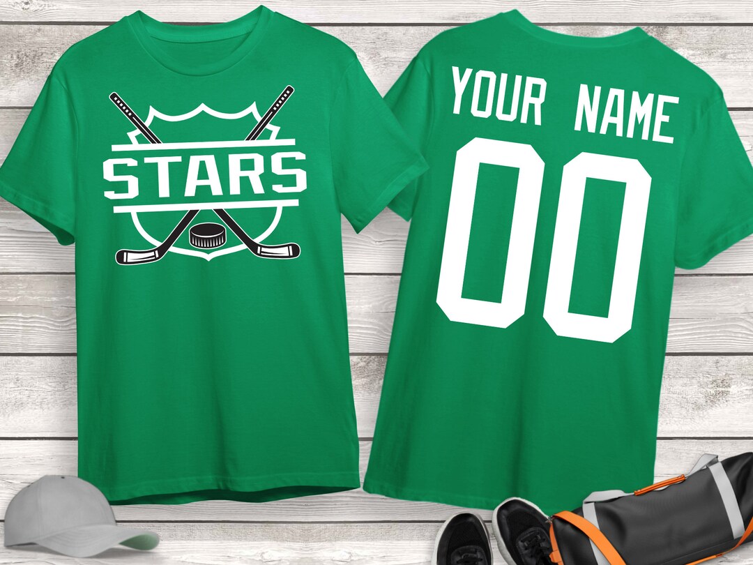 Stars Hockey Team Shirt, Personalized Hockey Shirt, Custom Hockey Shirt