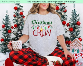 Christmas Crew Shirt, Family Christmas Shirt, Christmas Family Pajamas Shirt, Matching Christmas 2025 Shirts, Family Christmas Pajamas