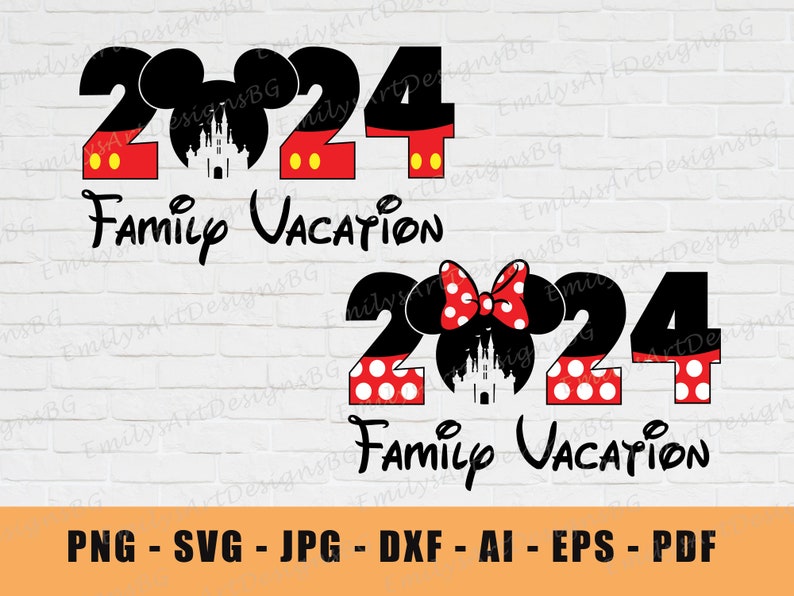 Disney Vacation 2024 SVG, Disney SVG, SVG Files for Cricut, Disney