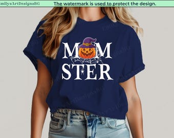 Momster Halloween Shirt, gruseliges Mama T-Shirt