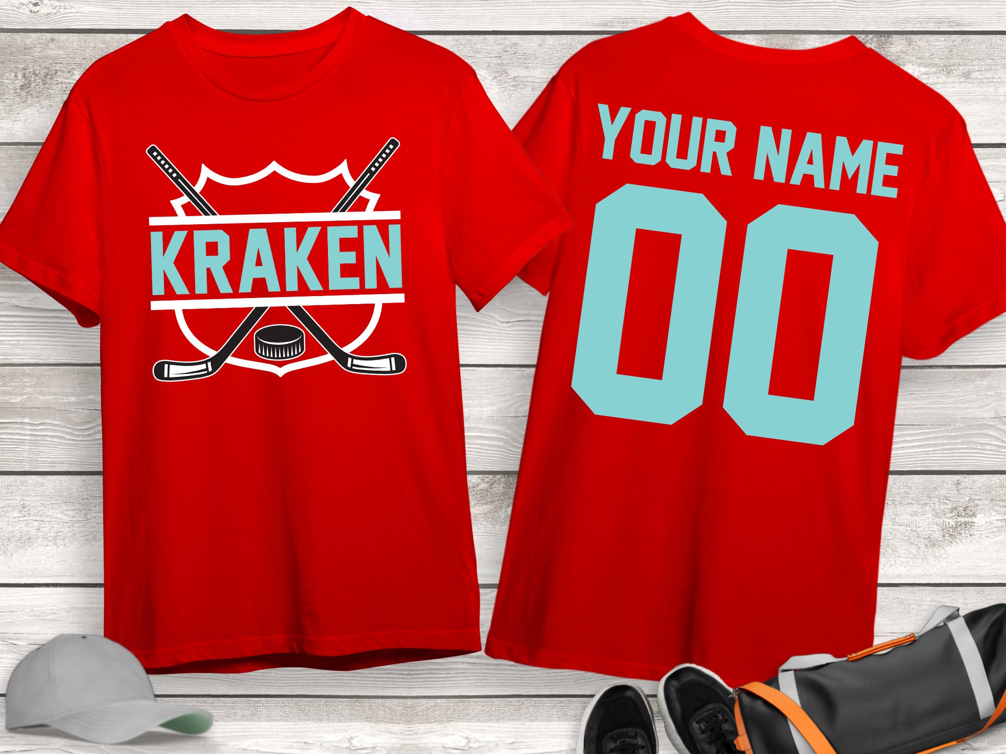 Camisa de hockey Kraken, camisa de hockey personalizada, camisa de hockey  personalizada, camisa del día del juego, camisa de mamá de hockey, regalo  de amante del hockey - Etsy México, image size:2000x1500