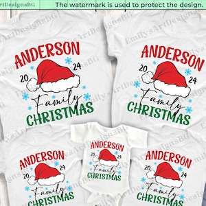 Personalized Christmas Family Pajamas Shirt, 2024 Christmas Family Shirt, Matching Christmas Family Shirt, Print on Demand Christmas shirt