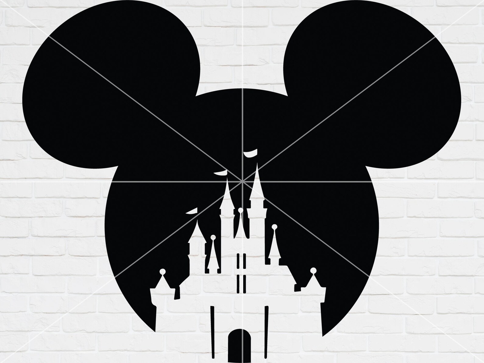 Mickey Head Disney Castle SVG, Disney SVG, SVG Files for Cricut, Disney