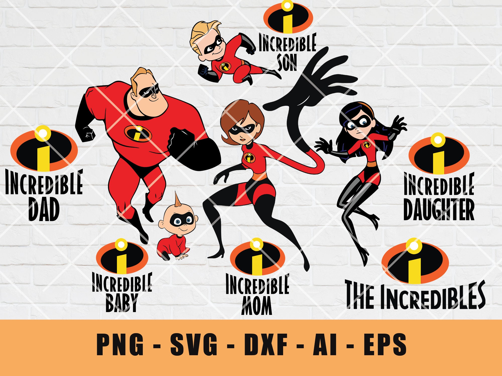 The Incredibles SVG SVG Files for Cricut Disney Christmas - Etsy