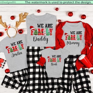 Custom Family Christmas Shirt: Matching Family Christmas Pajamas, Personalized Christmas Shirts, Family Christmas Gifts, Christmas Outfit