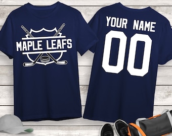Camicia da hockey Maple Leafs, Camicia da hockey personalizzata, Camicia da hockey personalizzata, Camicia da giorno di gioco, Camicia da mamma da hockey, Regalo per amante dell'hockey