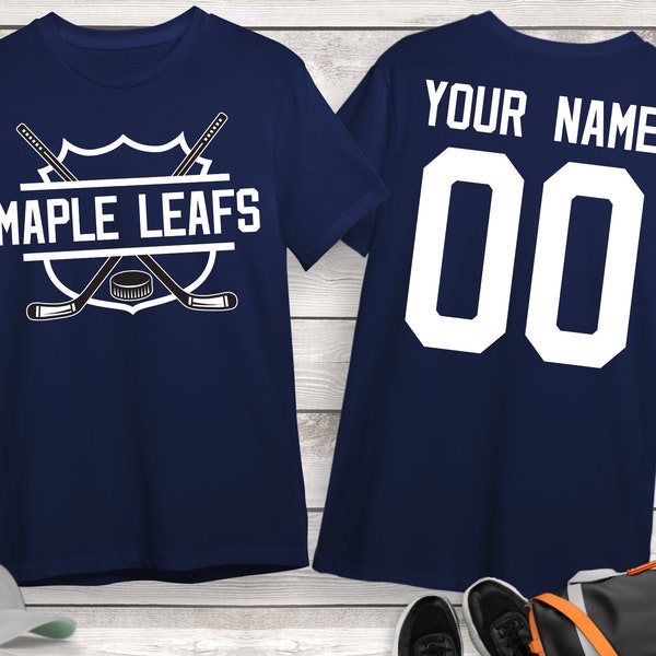 Maple Leafs Hockey Shirt, personalisiertes Hockey Shirt, individuelles Hockey Shirt, Spieltag Shirt, Hockey Mom Shirt, Hockey Liebhaber Geschenk