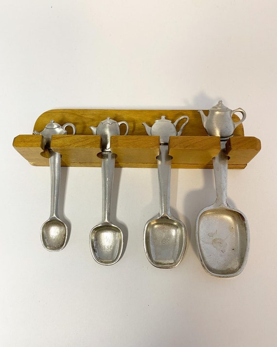 Mini Measuring Spoon Set - Pewter