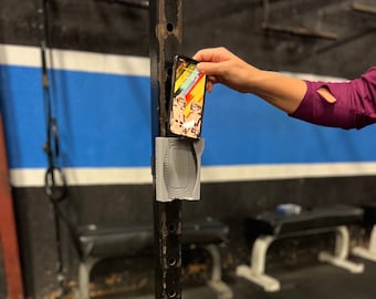 Gym Power Rack-Handyhalter: Sicherer, schneller Zugriff - ohne Werkzeug & einstellbar