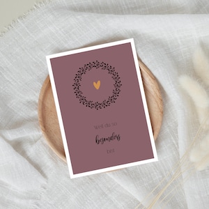 Glückwunschkarte | beere | Weil du so besonders bist | Format DINA6 | Geburtstag | Geschenkkarte