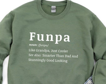 Funpa Sweatshirt, Funpa Gift, Grandpa Sweatshirt, Grandpa Gift, Grandfather Gift, Grandfather Sweatshirt, Grandpa Sweater, Grandpa Crewneck