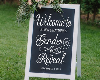 Gender Reveal Welcome Sign SVG Cut File | Baby Shower Decorations