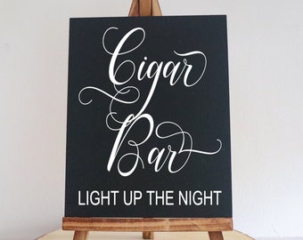 Cigar Bar SVG PNG Cut File for Wedding Signs | Cigar Bar Decoration | Wedding Reception